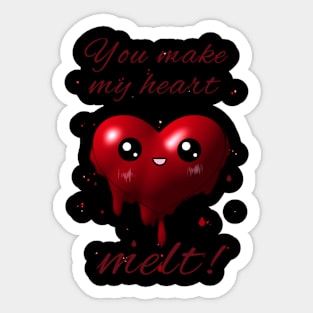 make my heart melt Sticker